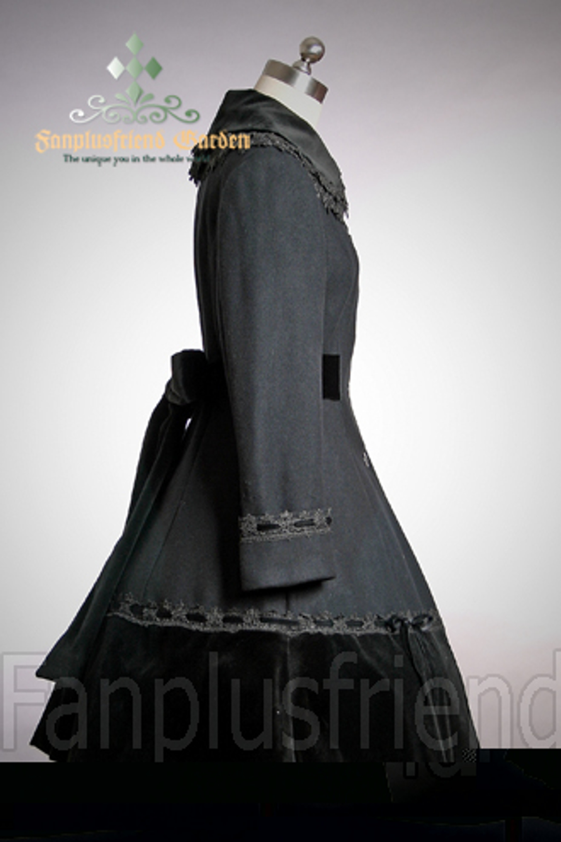 Elegant Gothic Embroidery Laces Neat Lolita Wool Coat