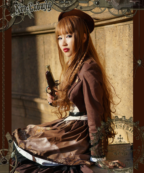 SOLD OUT: Machine Birdcage Steampunk Lolita Short Shrug Jacket*3colors