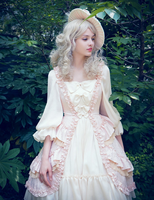 Vintage Rococo Lolita Retro Midi Dress Wedding Dress Ladies Summer Prom ...