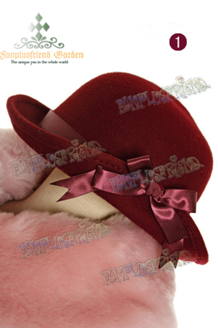 Cassical Lolita Solid Color Bowler Hat*4colors Instant Shipping