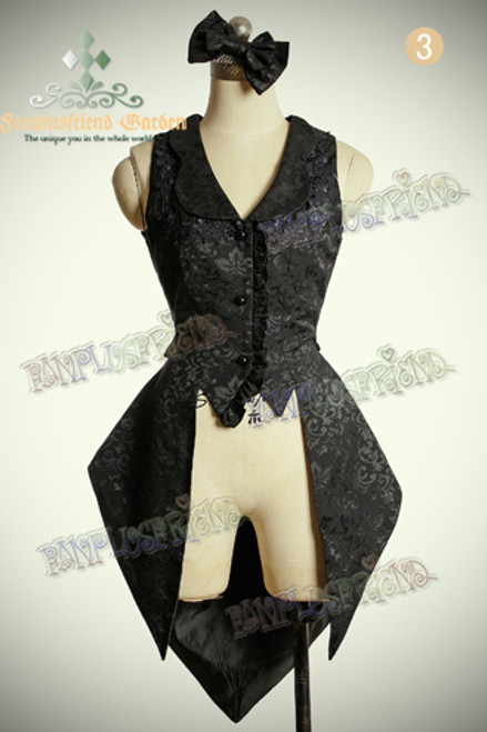 Front View (Black Jacquard Cotton Ver.)