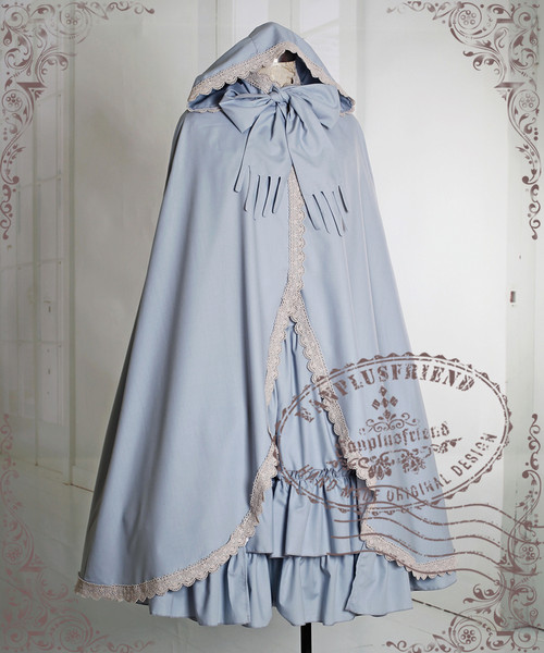 SOLD OUT: Ghost Bride: Gothic Classic Lolita Lace Fringe Hoodie Cotton Mantle
