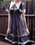 SOLD OUT: Gothic Short Black Dress Short Sleeve Dress Summer Dress Romper Set