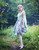 Model Show (Pale Blue + Mint Blue Chiffon Ver.)
(birdcage petticoat: UN00027, leggings: P00187)