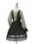 Back View (Antique Grey + Black Jagged Knitting Fabric Ver.)
(birdcage petticoat: UN00019)