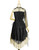 Back View when cape buttoned on one side (Black + Antique Golden Ver.)
(petticoat: UN00026)