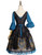 Back View w/o Cape (Black + Peacock Blue Ver.)
(petticoat: UN00026)