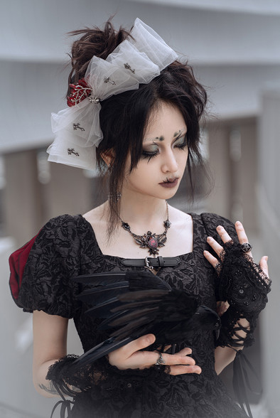 The Cursed Medallion DVD ナイトチャイルド　ロリータ Silent Hill, Gothic Lolita Fashion Nurse Style Inspired Headdress