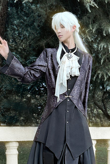 Model Show (Greyish Black + Prints + Pale Ivory Jabot Ver.)
(short pants: SP00235)
*other items in picture, NOT for sale.