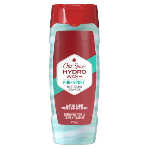 Old Spice Men's Body Wash, Hydro Wash Pure Sport Plus, 16 Oz
Front