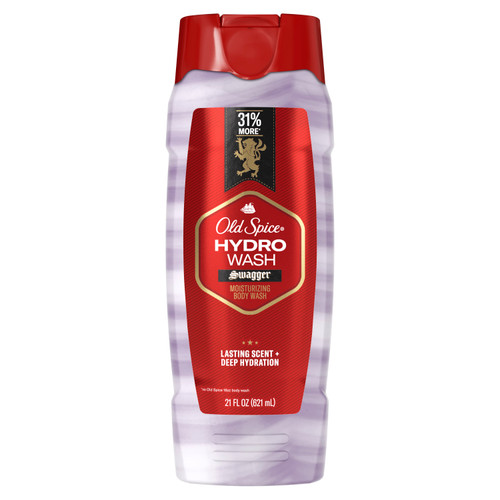 Old Spice Men's Body Wash Moisturizing Hydro Wash, Swagger Scent, 21 Oz
front