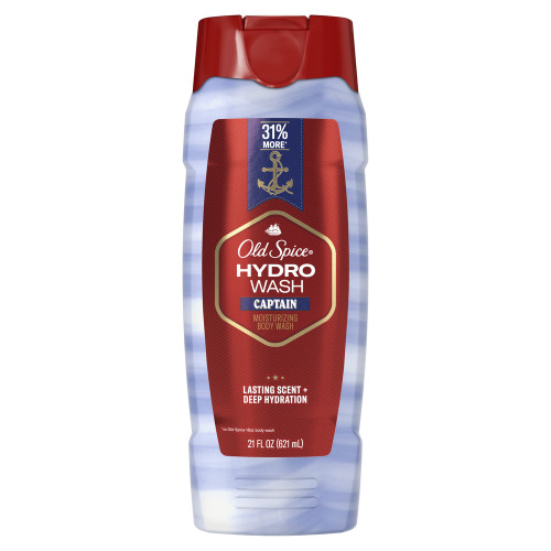 Old Spice Men's Body Wash Moisturizing Hydro Wash, Captain Scent, 21 Oz
front