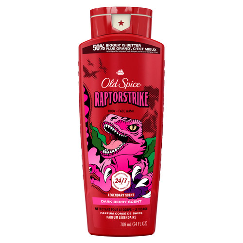 Old Spice Body Wash for Men, 24/7 Shower Clean, Raptorstrike front