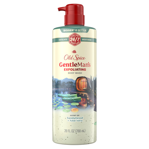 Old Spice Men's Body Wash for Men, Sandalwood + Aloe Vera, 26 Oz front