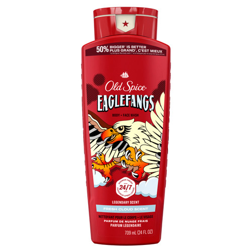 Old Spice Body Wash for Men, 24/7 Shower Clean, Eaglefangs,
front