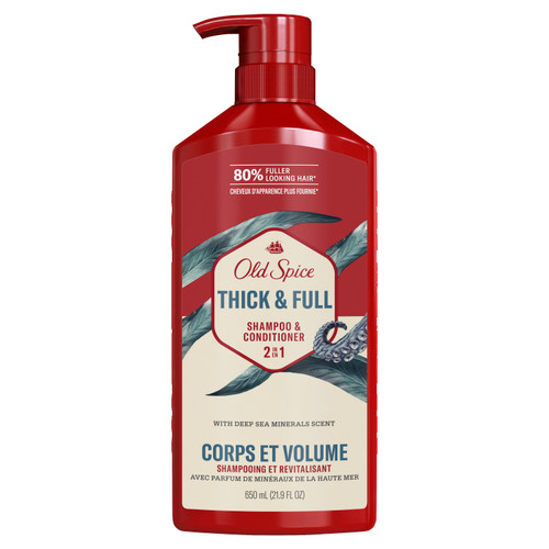 Thick and Full 2IN1 Shampoo and Conditioner for Men, with deep sea minerals scent, 21.9 fl Oz
front