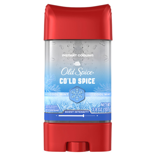 Old Spice Red Collection Clear Gel Antiperspirant for Men, Cold Spice Scent front