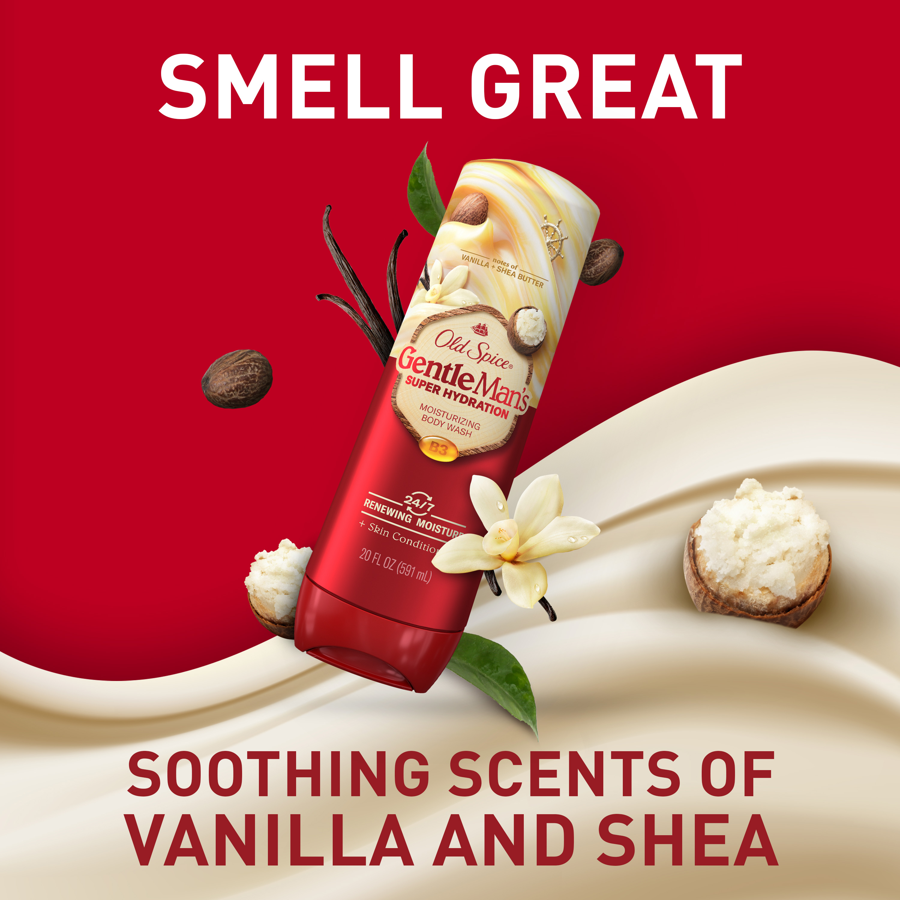 Old Spice Super Hydration Body Wash GentleMan’s Blend Vanilla + Shae