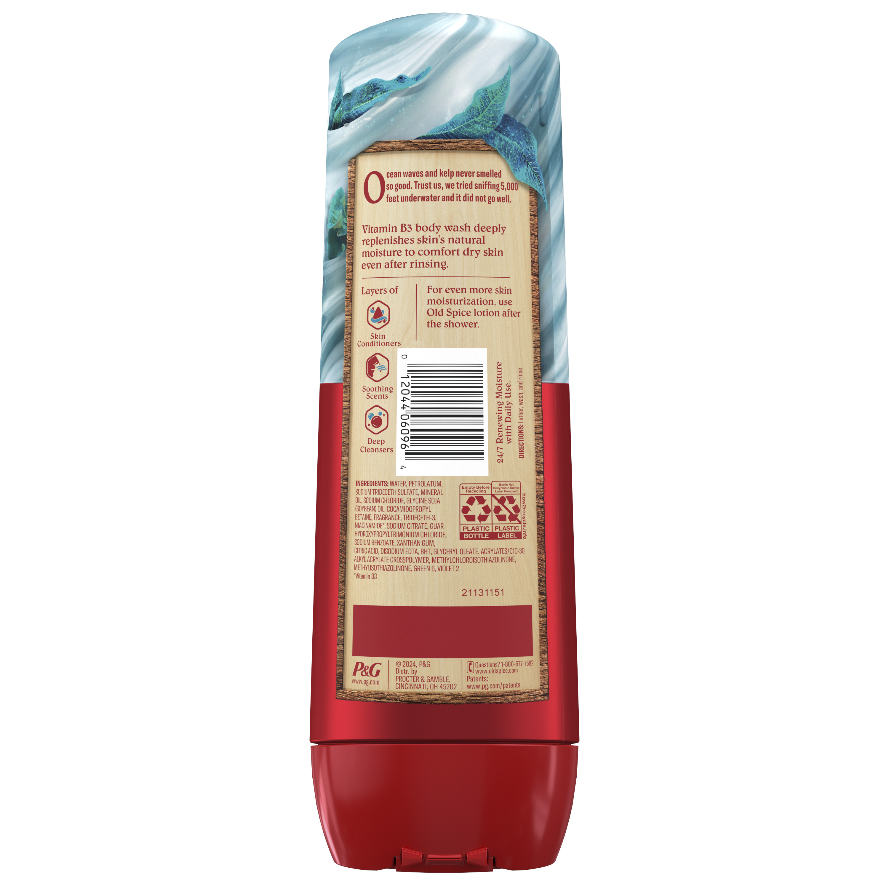 Old Spice Super Hydration Men's Body Wash, Deep Sea, 20g
back