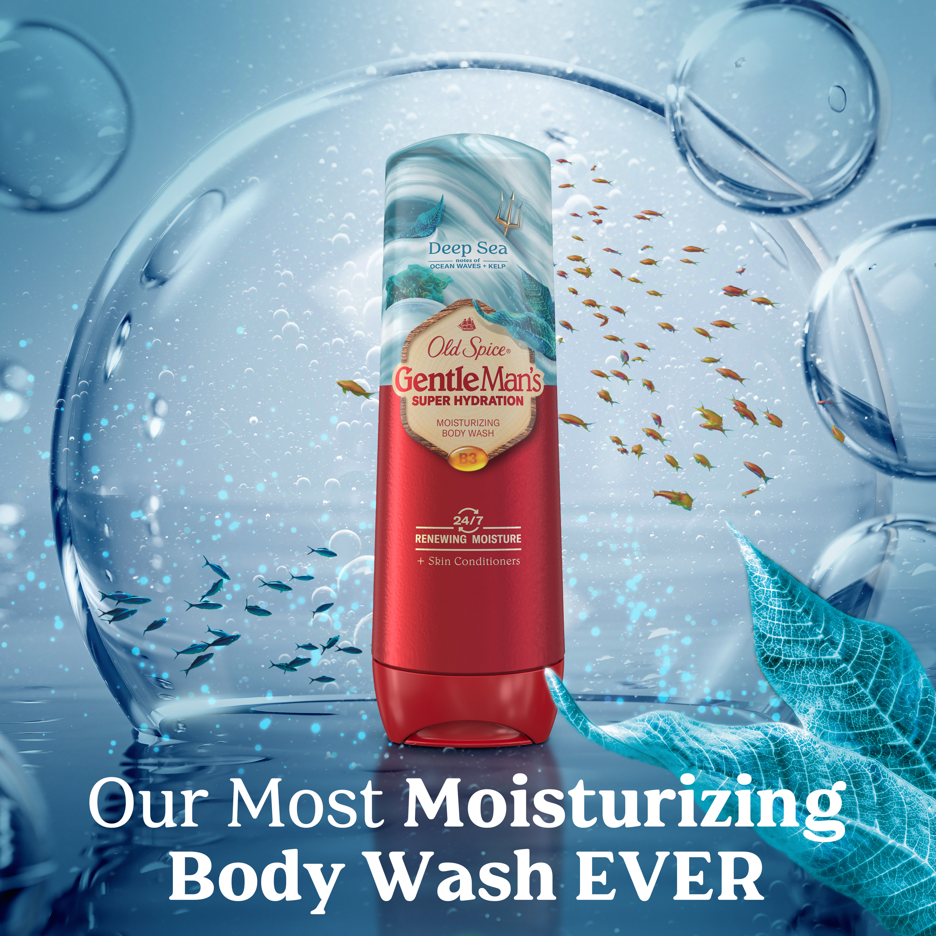 Old Spice Super Hydration Men's Body Wash, Deep Sea,
back