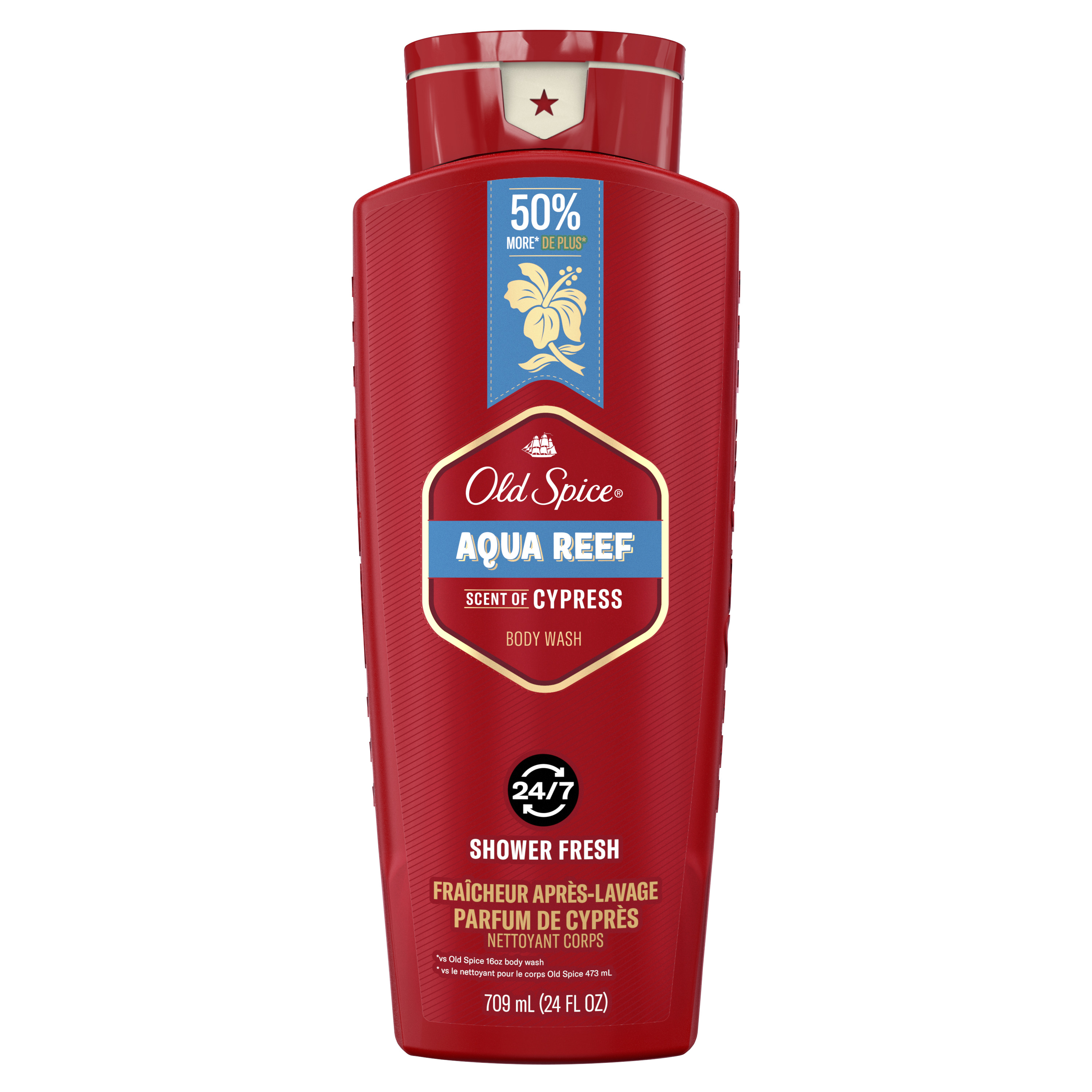 Old Spice Body Wash, Aqua Reef, 24 Oz