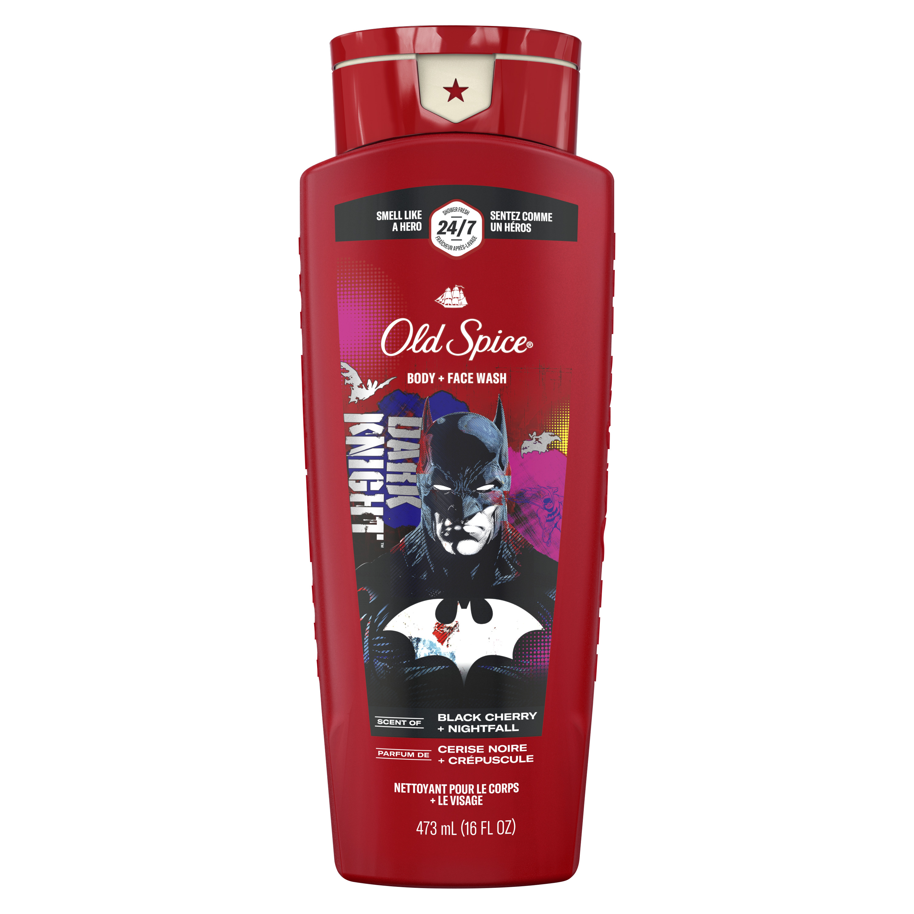 Old Spice Body Wash for Men, 24/7 Shower Fresh, Batman, 16 Oz