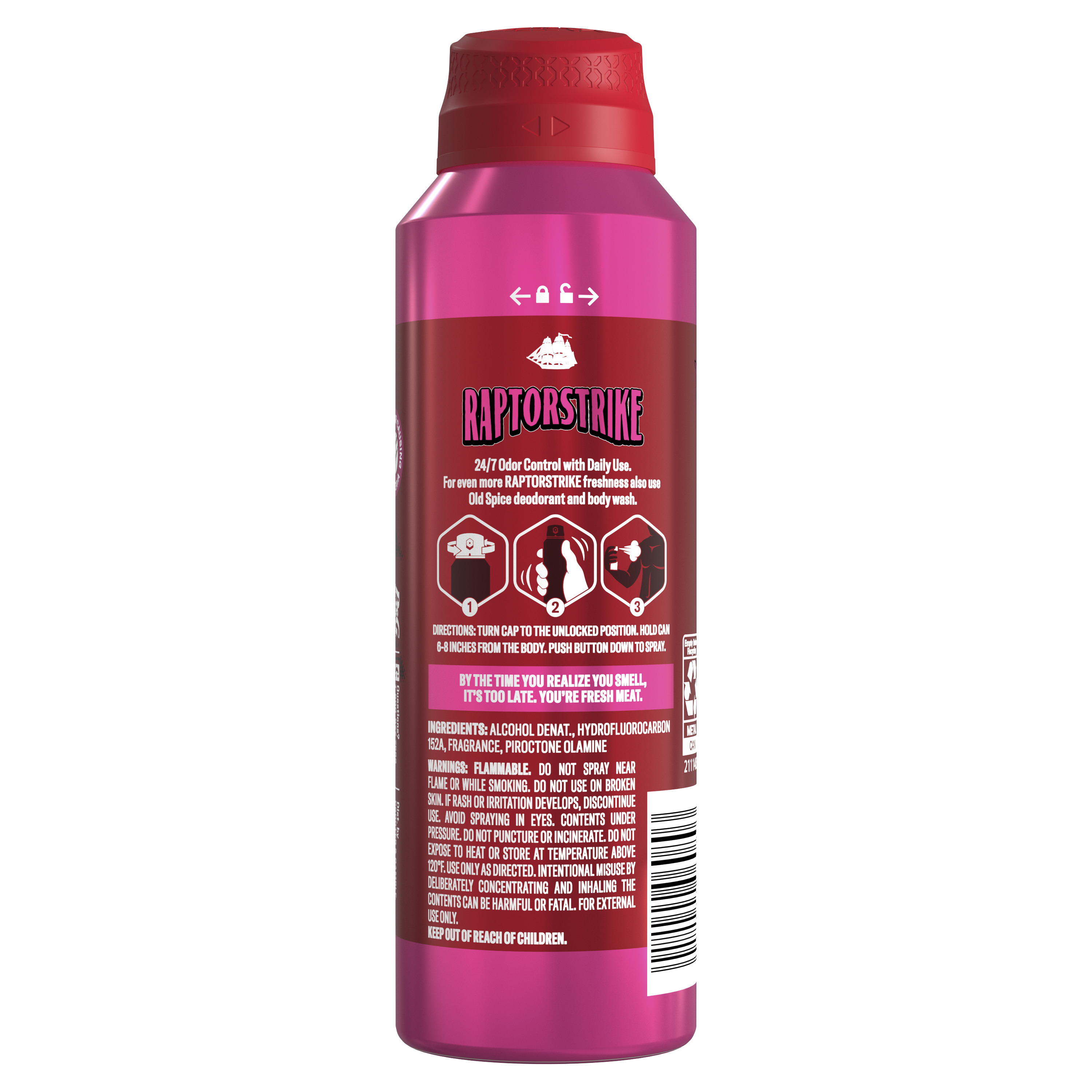 Old Spice Body Spray Deodorant, 24/7 Freshness, Raptorstrike back