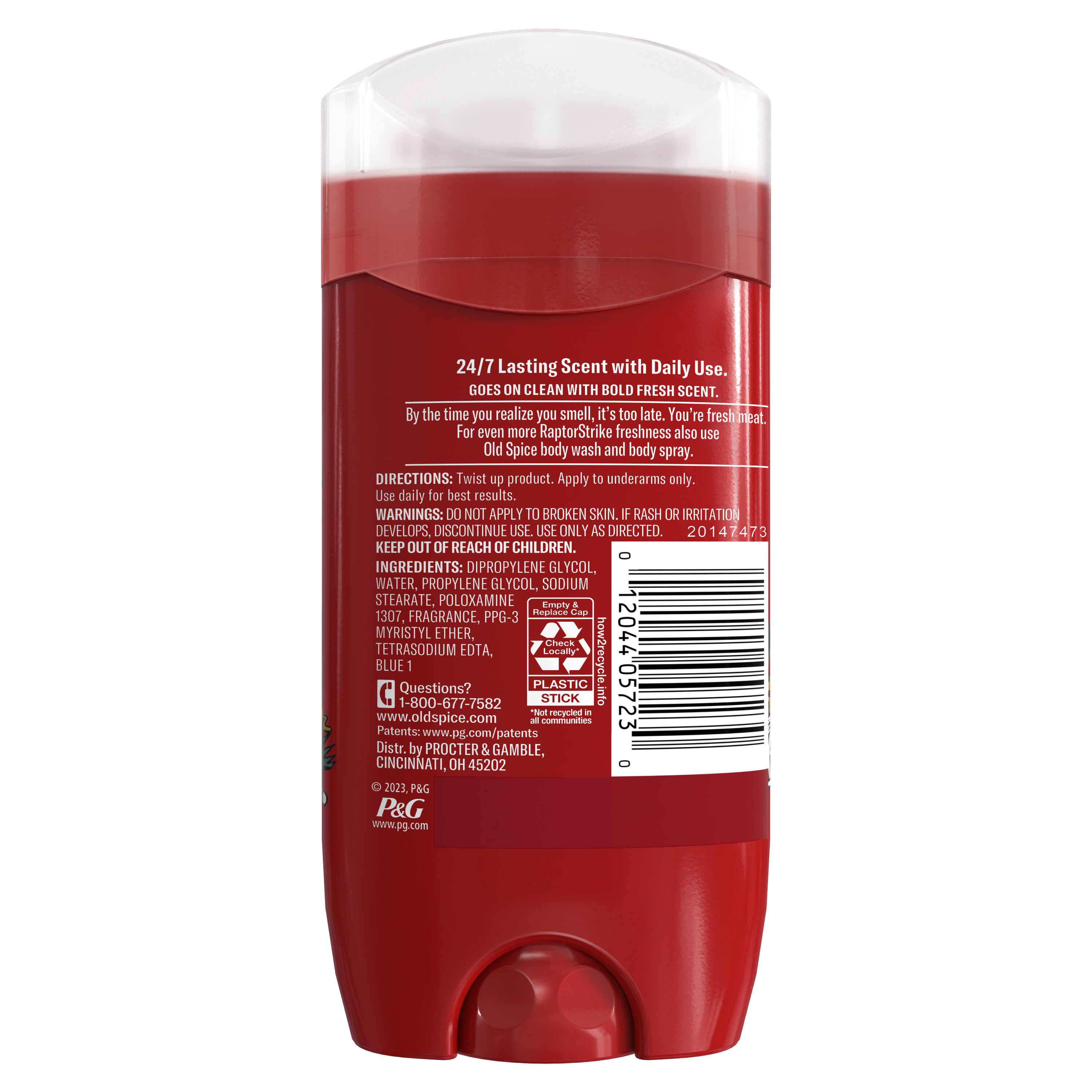 Old Spice Deodorant for Men, 24/7 Freshness, Raptorstrike back