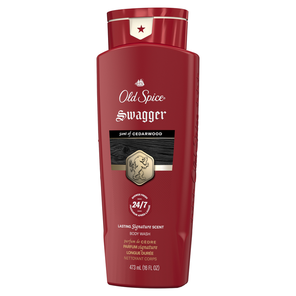 Old Spice Men's Body Wash, Swagger Scent of Confidence, 473 ml (16