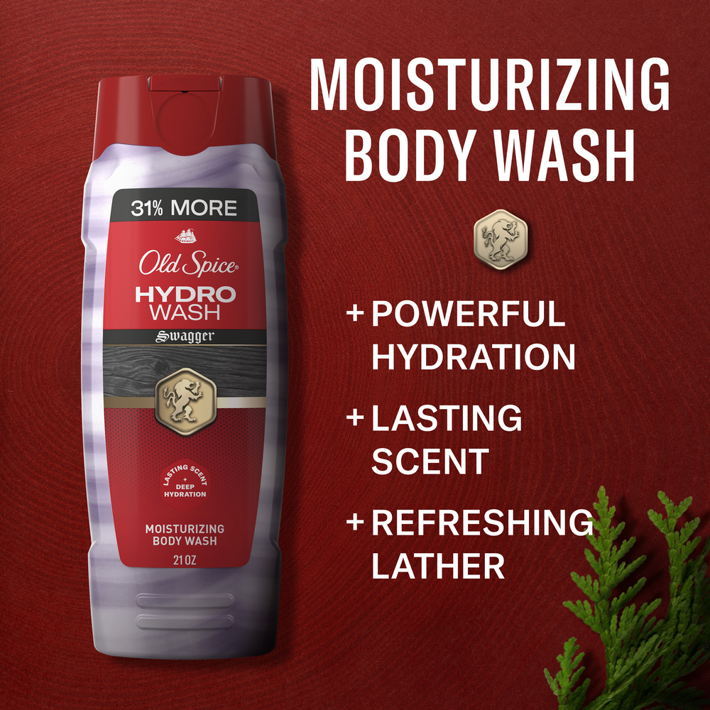 Old Spice Men's Body Wash Moisturizing Hydro Wash, Swagger Scent