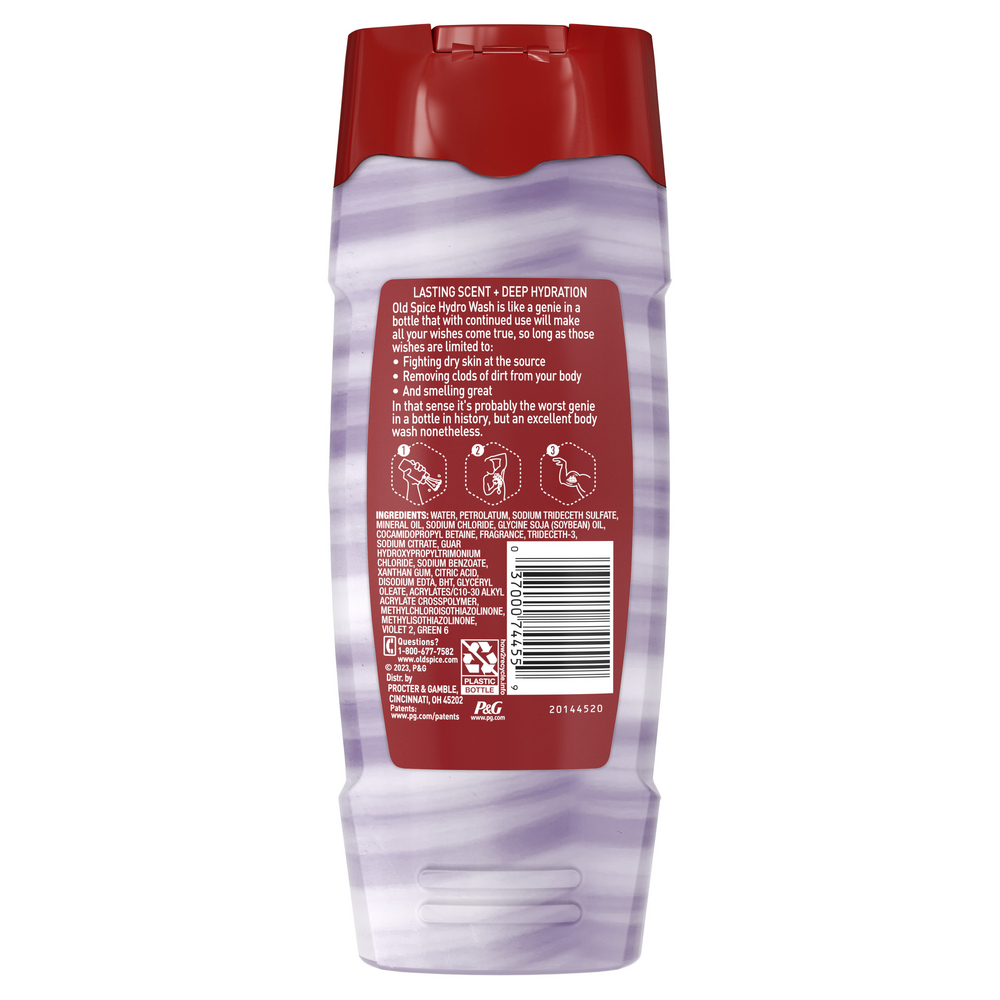 Old Spice Men's Body Wash Moisturizing Hydro Wash, Swagger Scent, 21 Oz
back