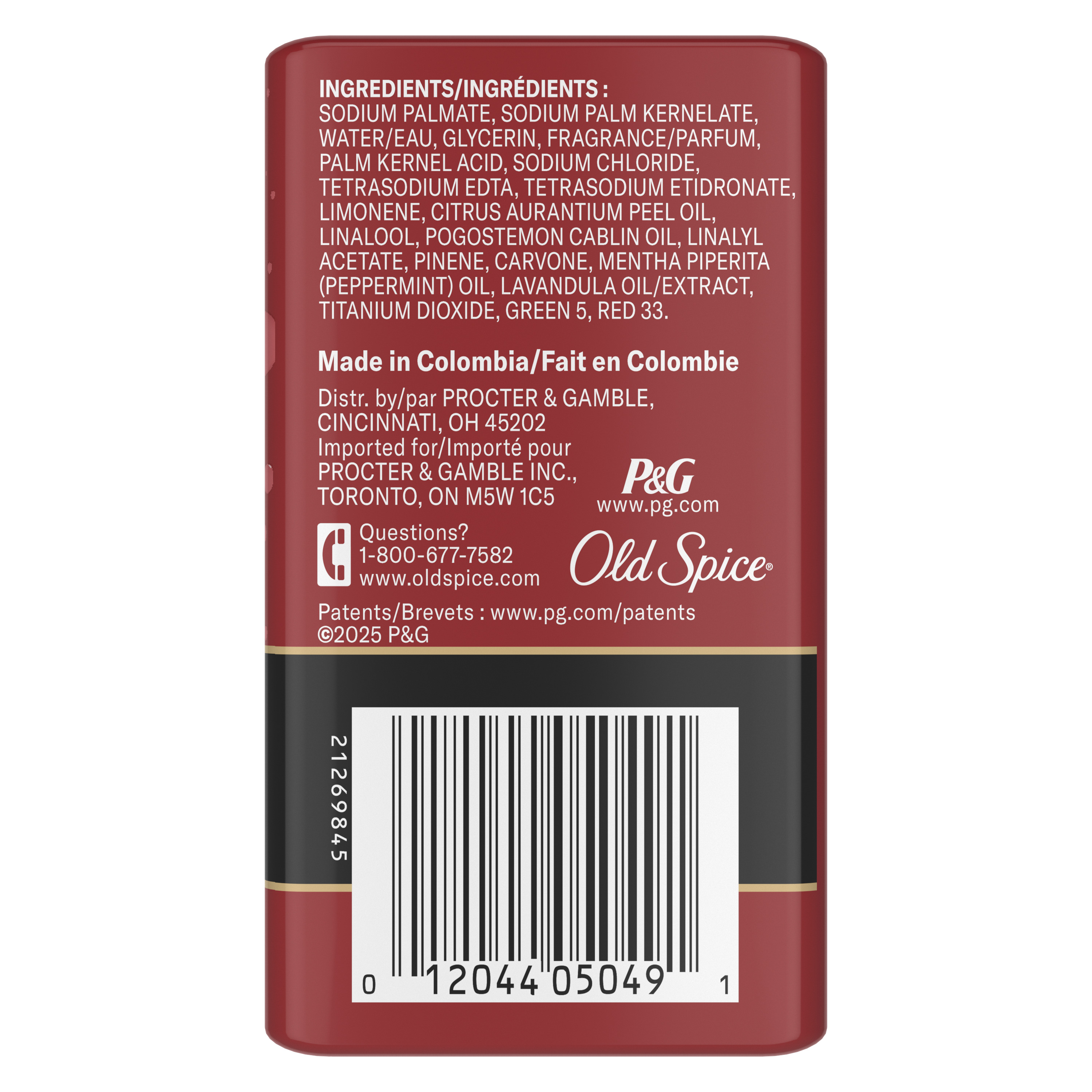 Bar Soap for Men, Swagger, 3.17 Oz, 4 Bars back side