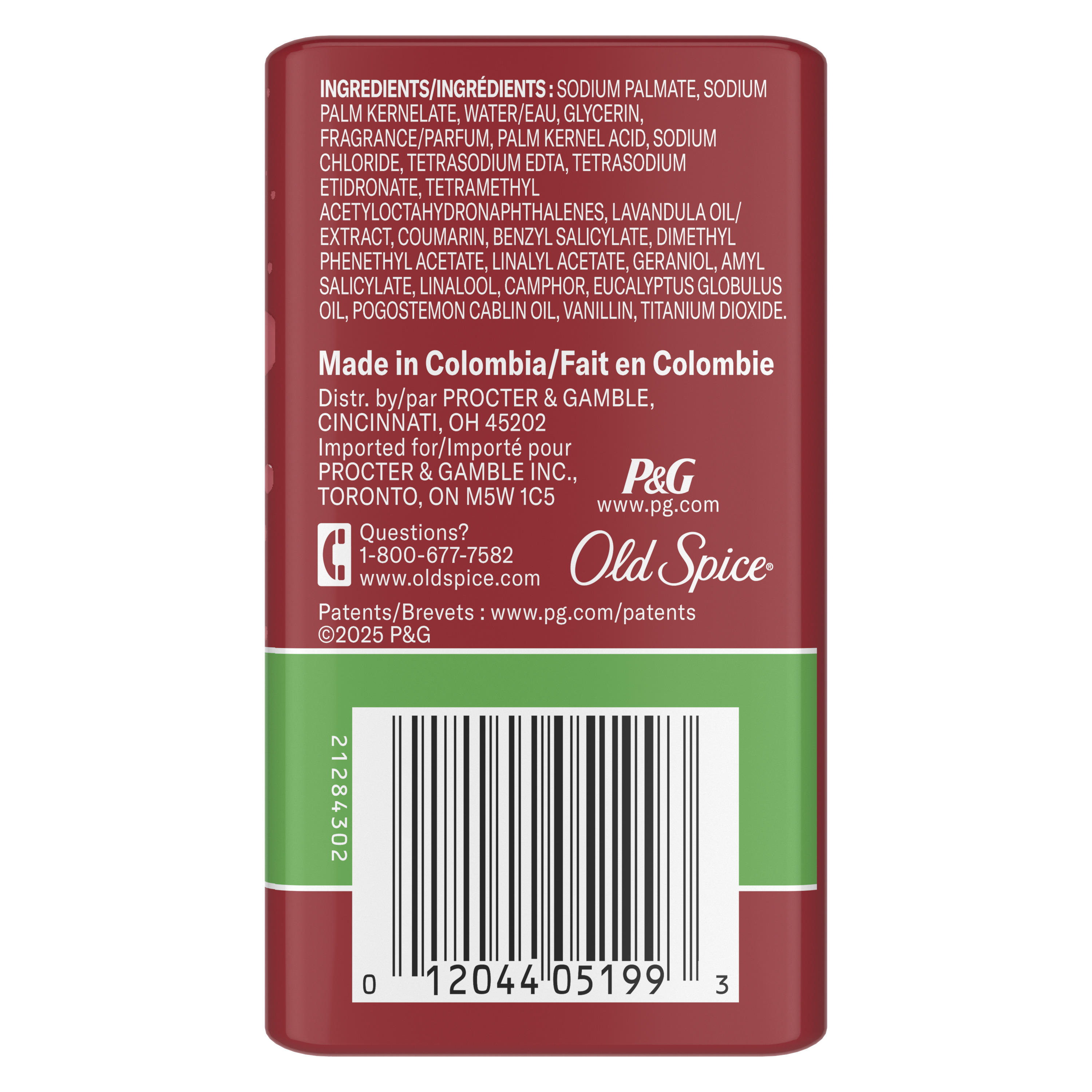 Bar Soap for Men, Extra Clean, 3.17 Oz, 4 Bars back side