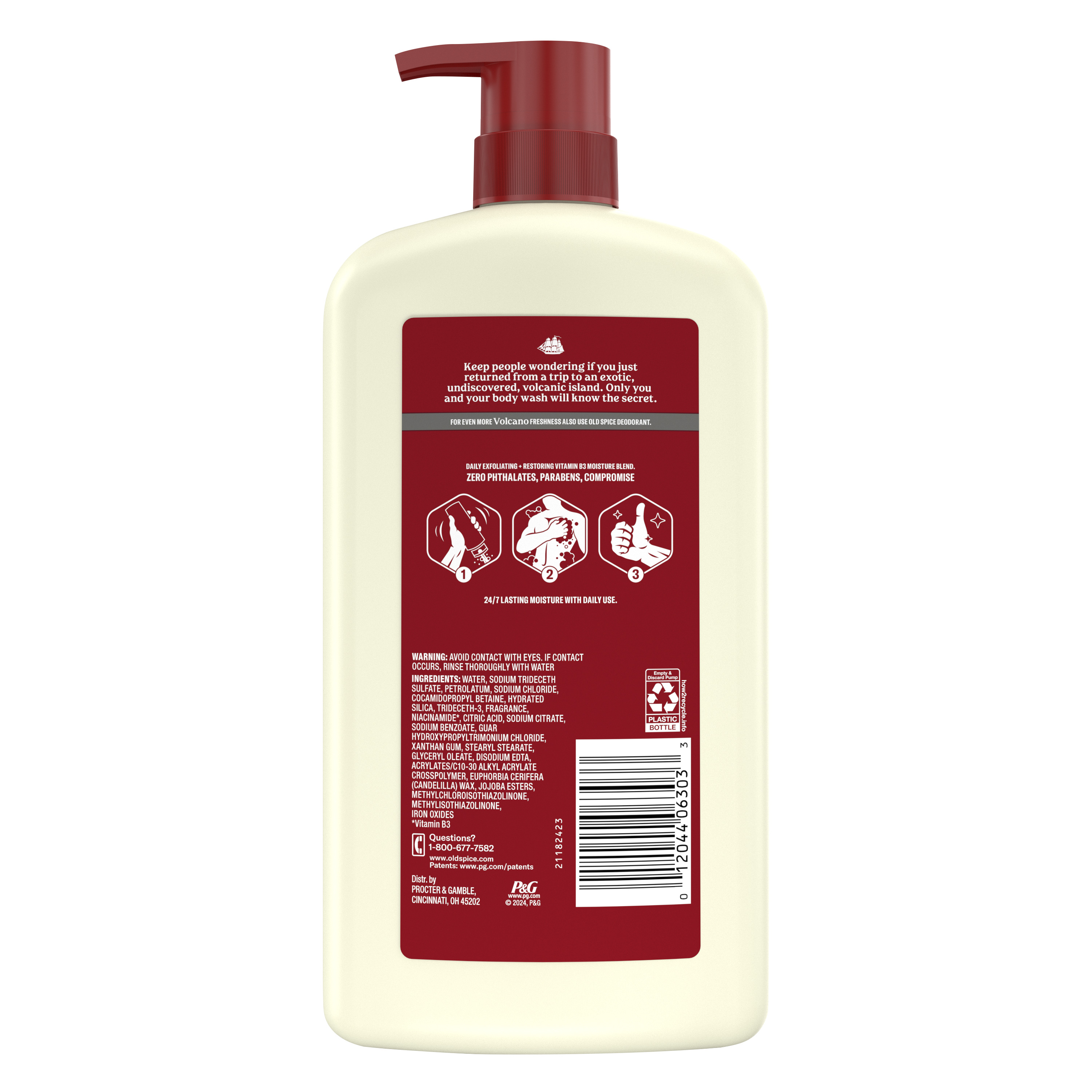 Old Spice Men's Body Wash for Men, Volcano Scent 30 Oz
back