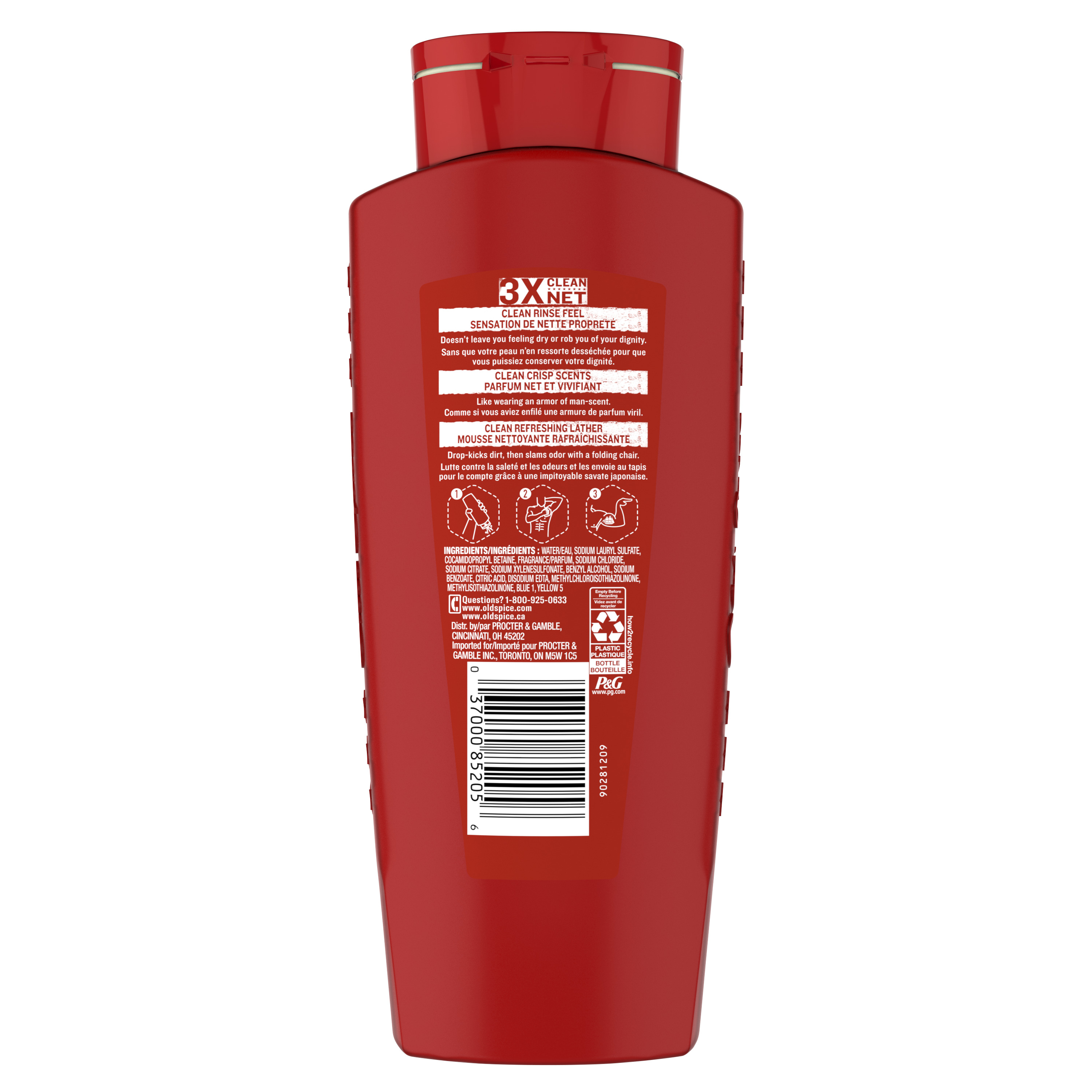 High Endurance Body Wash for Men, Pure Sport Scent, 24 fl Oz (709 ml)
back