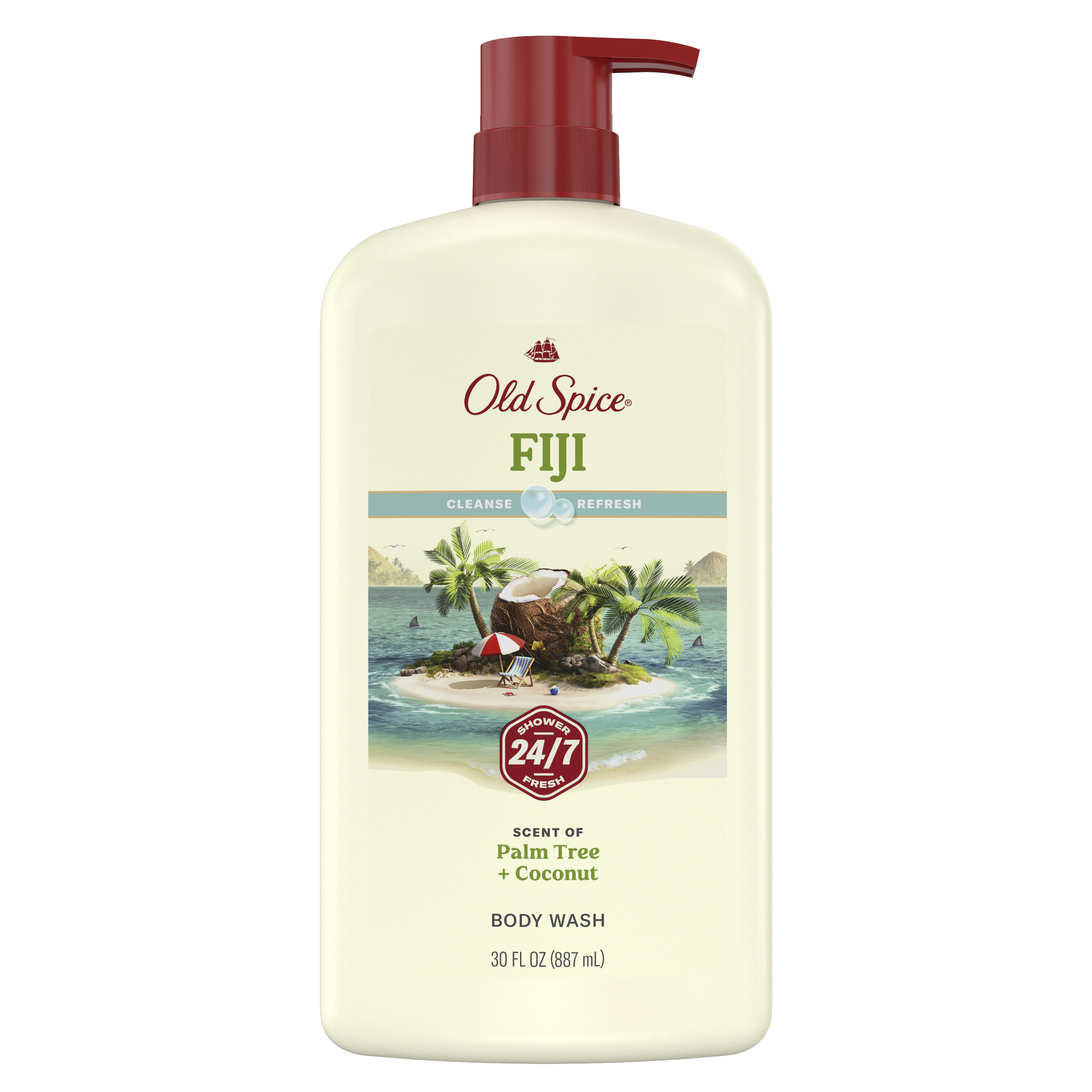 Old Spice Men's Body Wash Fiji with Palm Tree, 30 Oz