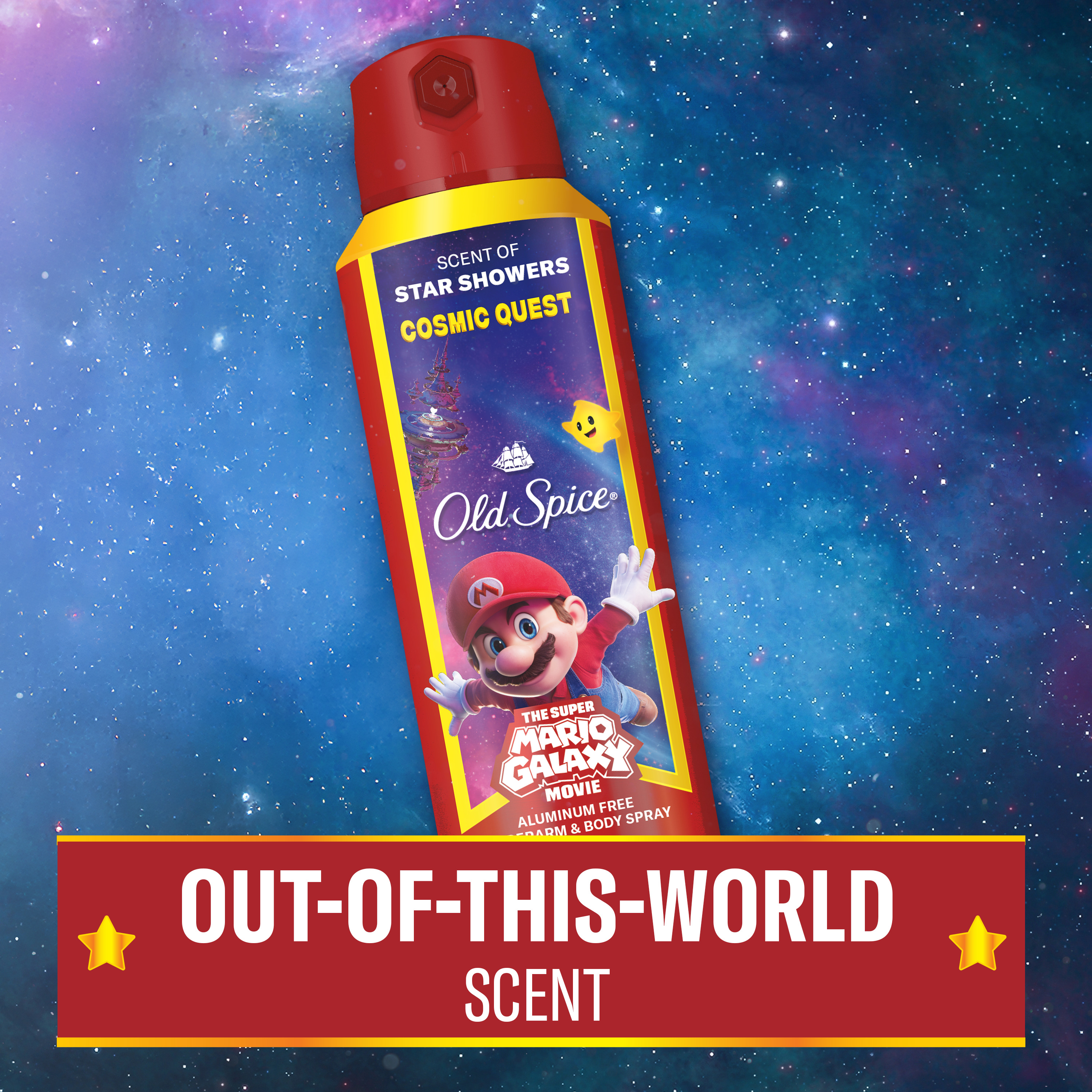Old Spice Men's Body Spray, Cosmic Quest, Old Spice x The Super Mario Galaxy Movie