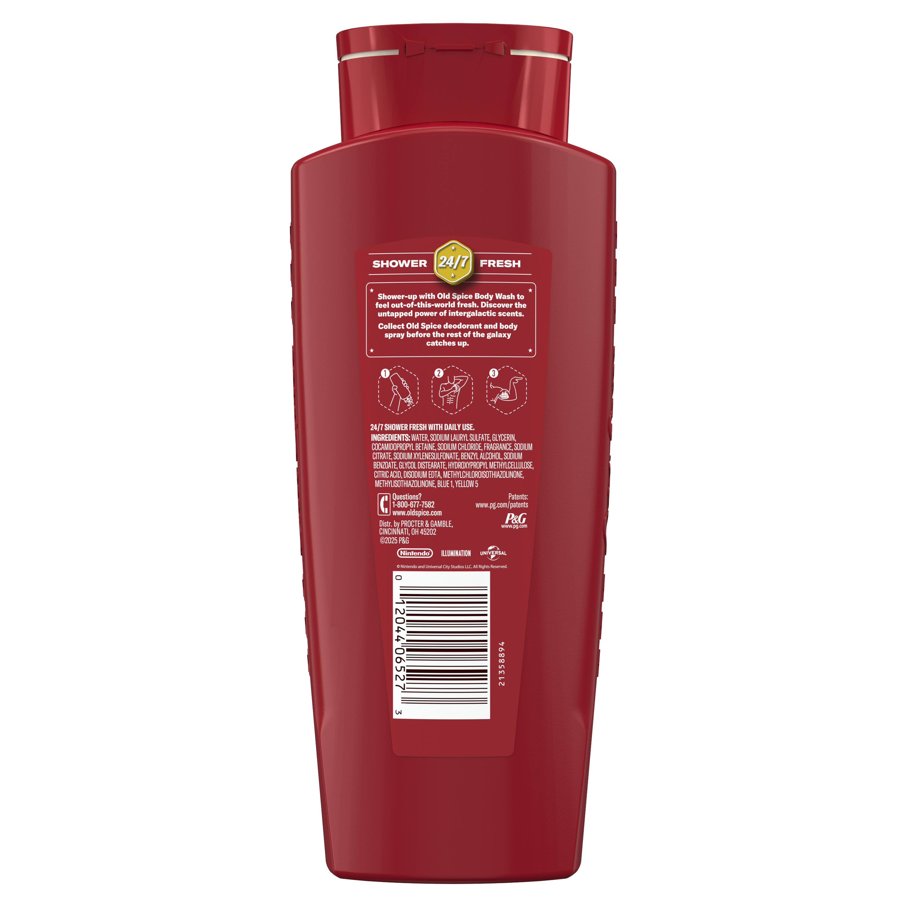 Old Spice Body Wash for Men, Cosmic Quest, Old Spice x The Super Mario Galaxy Movie back