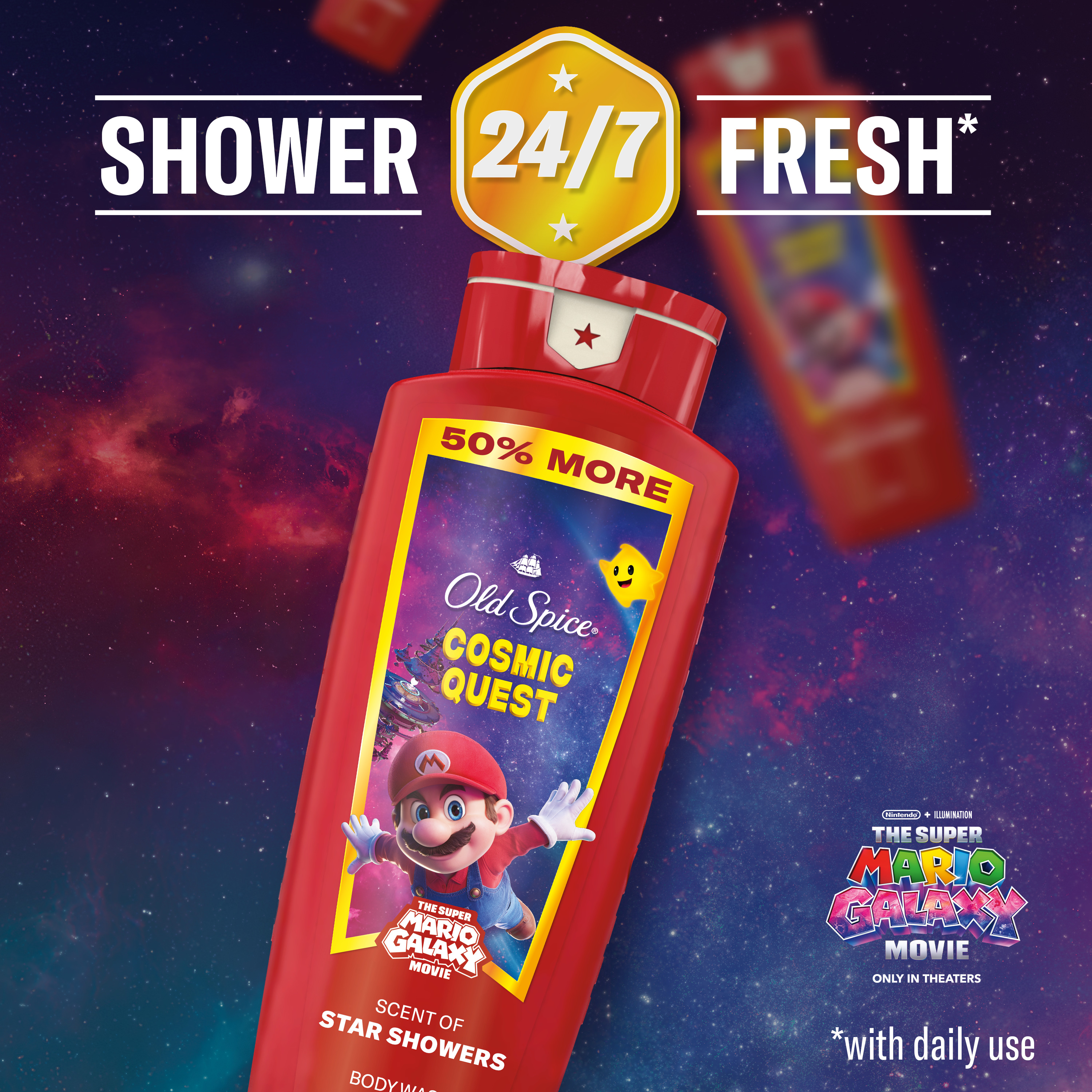 Old Spice Body Wash for Men, Desert Detour, Old Spice x The Super Mario Galaxy Movie
