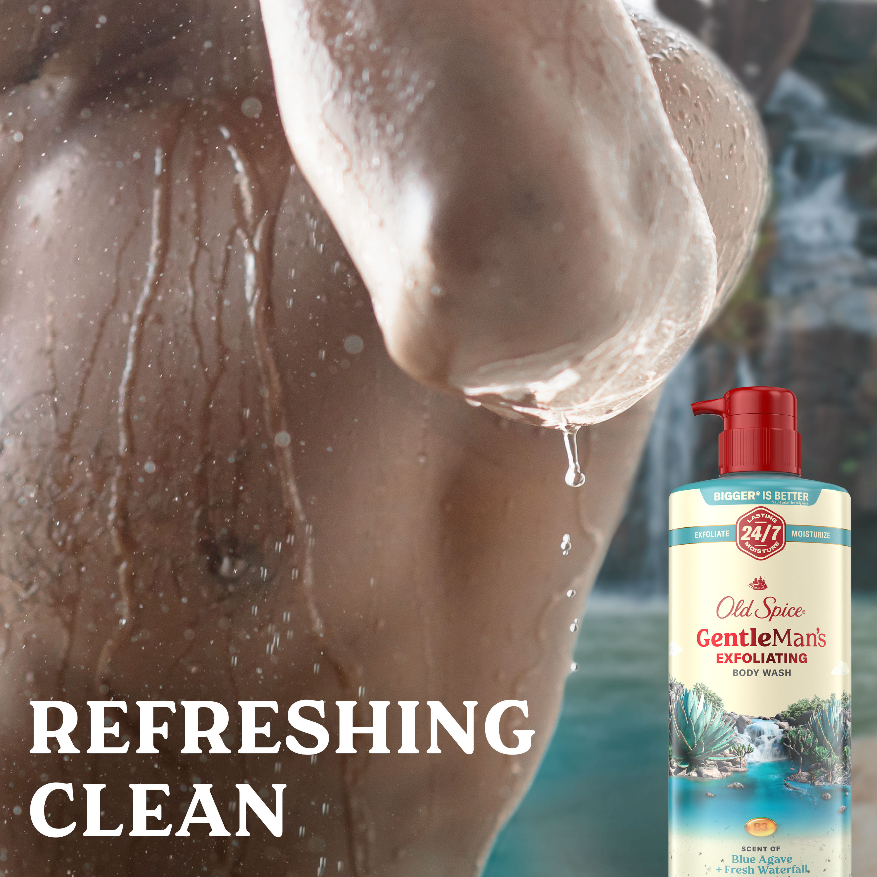 Old Spice Body Wash, Blue Agave + Fresh Waterfall