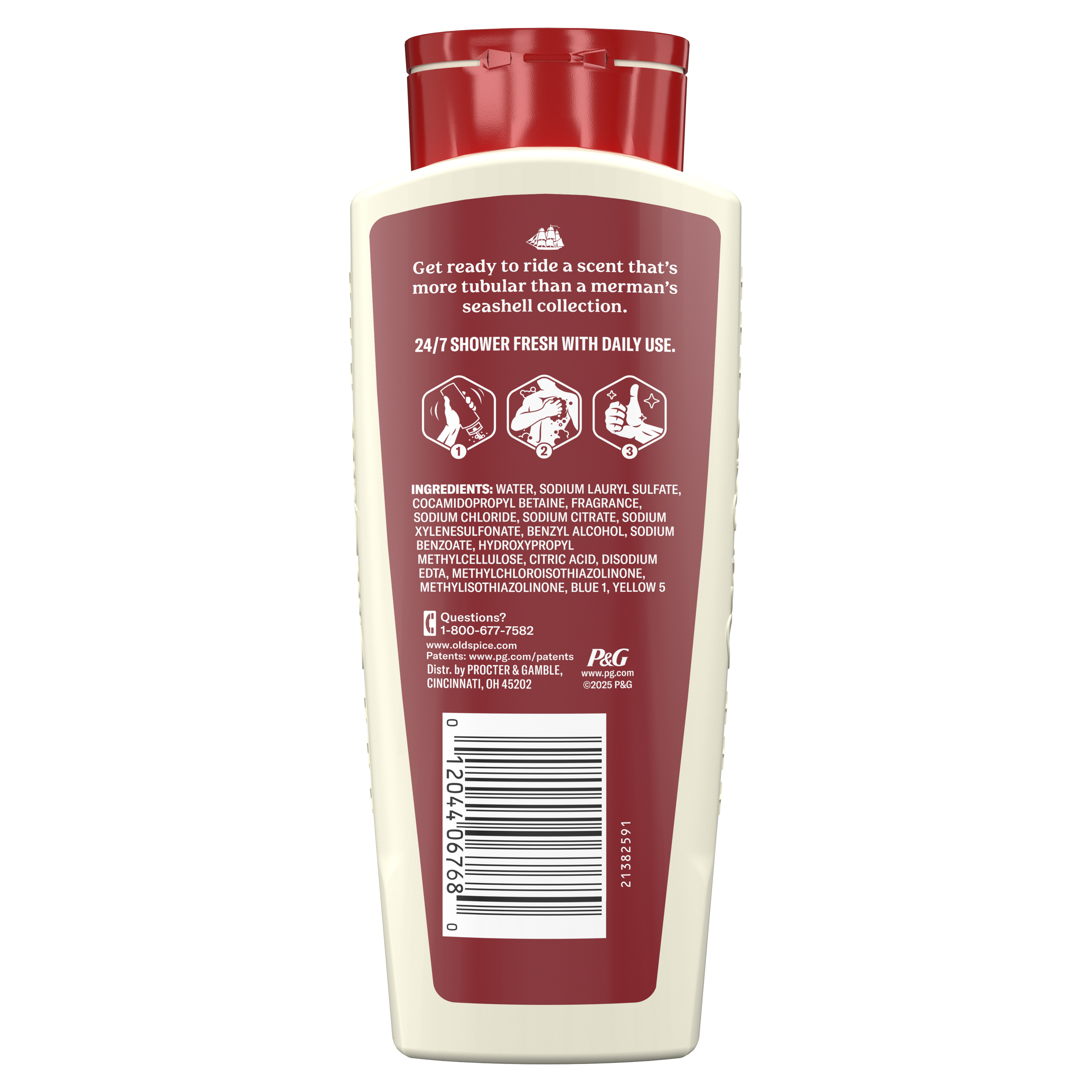 Old Spice Men's Body Wash, Broseidon back