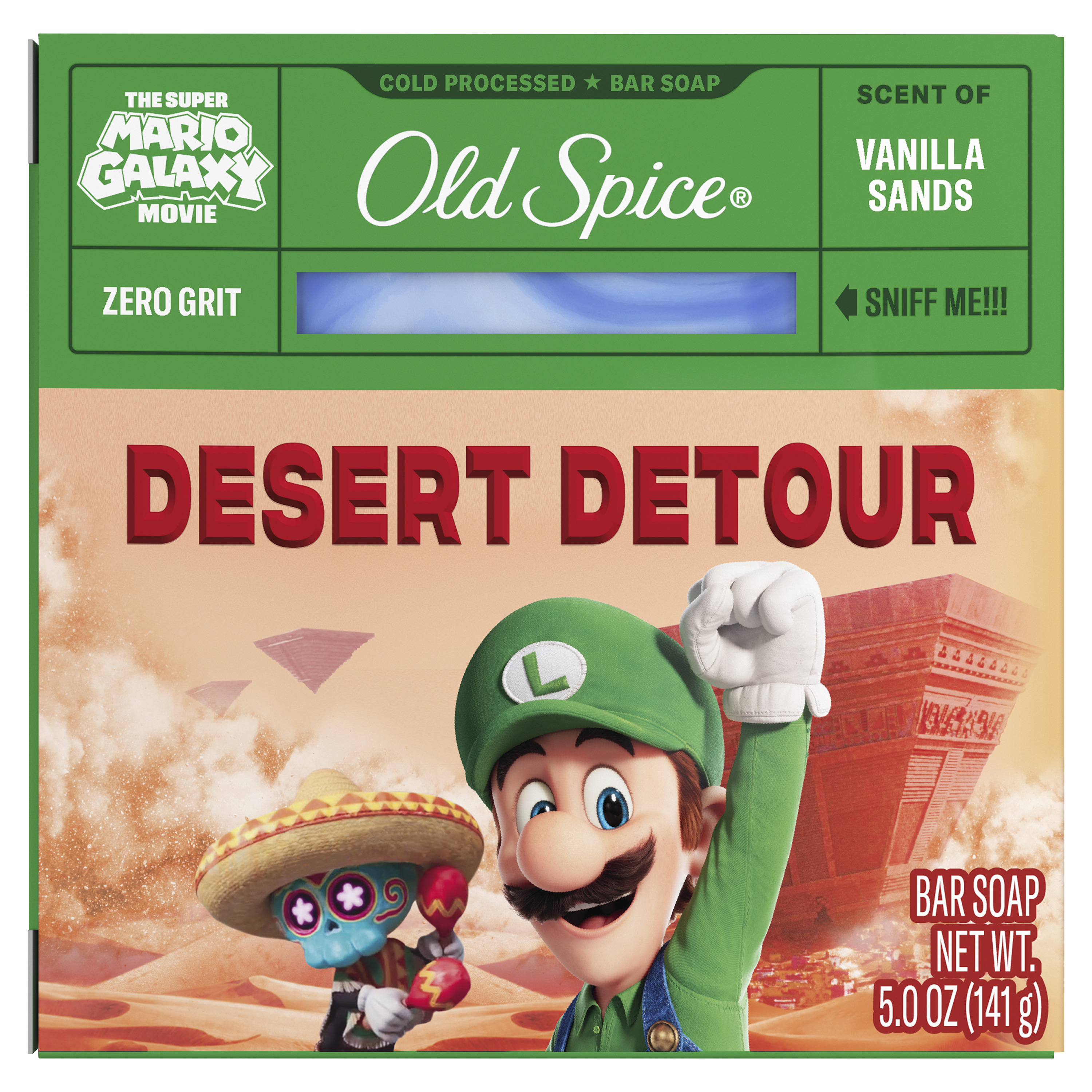 Old Spice Men’s Cold Processed Bar Soap, Desert Detour, Old Spice x The Super Mario Galaxy Movie