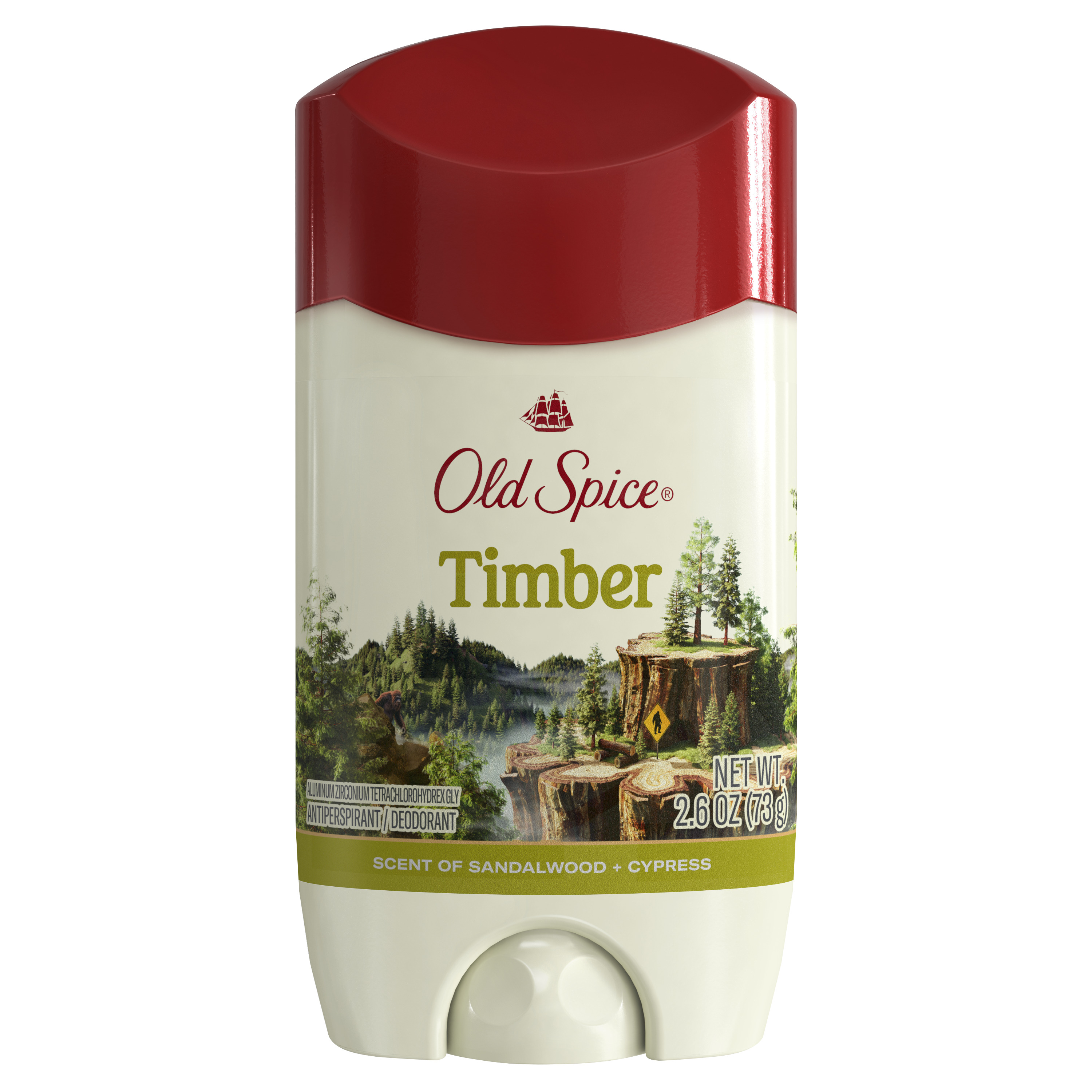 Old Spice Men's Deodorant Aluminum-Free Timber with Sandalwood