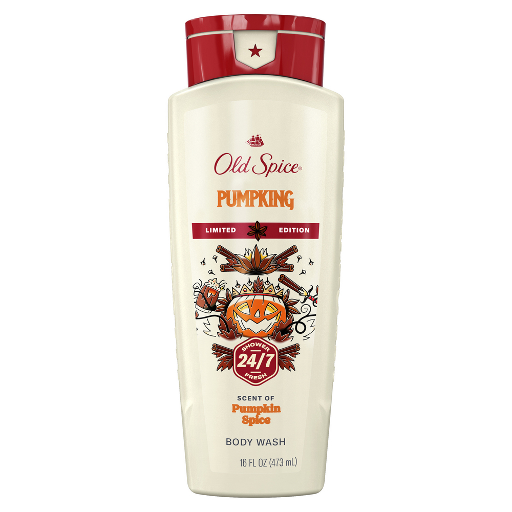 Old Spice Men's Body Wash, Pumpking, 16oz front