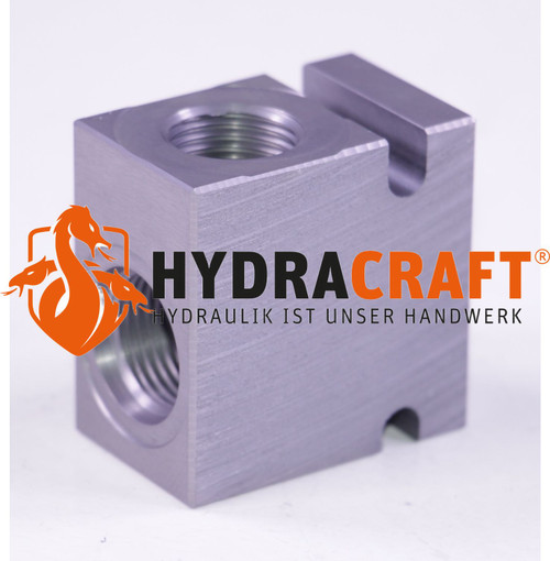 Rohrleitungsgehäuse LT35G77.0 G1/2" BSP Aluminium Einschraubbohrung C10-2 pmax:210 bar  (78025008)