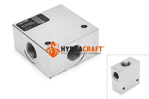 Rohrleitungsgehäuse Bosch Rexroth XOC1009284 - Stahl 1/2" 350 bar C10-3 (78025085)
