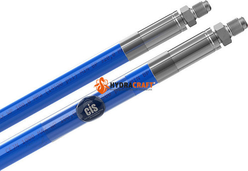 Hochdruckschlauch CEJN inkl. PVC-Schutzschlauch AG 1/4"CMS beidseitig l: 3.000 1500 bar blau (41440060)