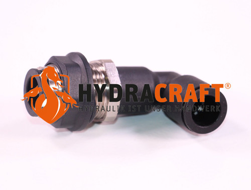 Winkel-Schottverschraubung Parker D=12 D=12 Polymer/vernickelt (77031002)