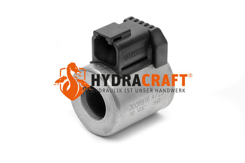 Magnetspule Hydac 12DN01-40-1836 U: 12VDC b: 36 d: 18 h: 40 Watt: 27 (78612012)