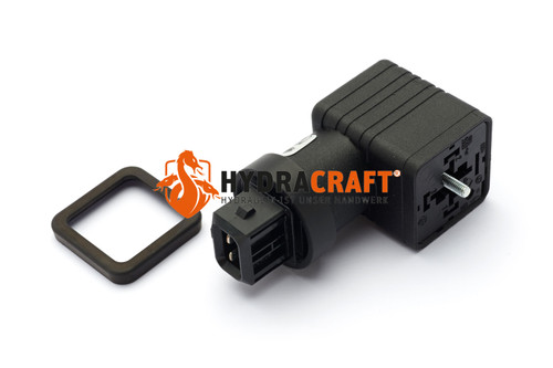 Ventilmagnetstecker Adapter Hirschmann Würfelstecker/ AMP Junior Timer (78642001)